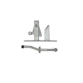 self-locking field gate latch