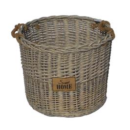 WILLOW ROPE LOG BASKET (SWEET HOME)