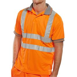 POLO SHIRT ORANGE HI-VIS