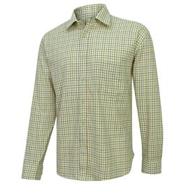 HOGGS COTTON TATTERSALL TAN/NAVY/GREEN SHIRT