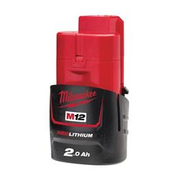 MILWAUKEE M12 B2 REDLITHIUM- Battery 12V 2.0Ah Li-Ion